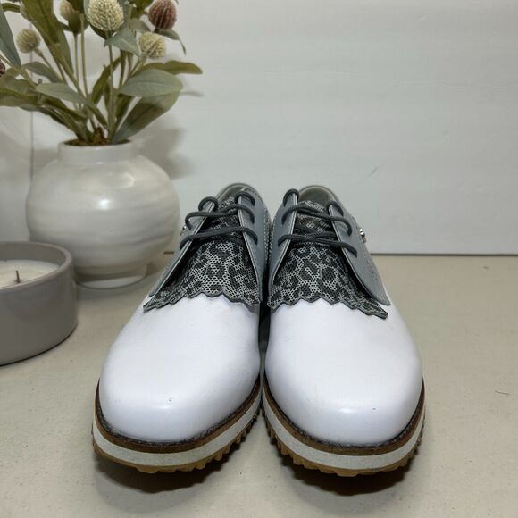 FootJoy Sport Retro Kiltie Spikeless Golf Shoes Leather 92395 Women's US 8 M - Picture 2 of 12